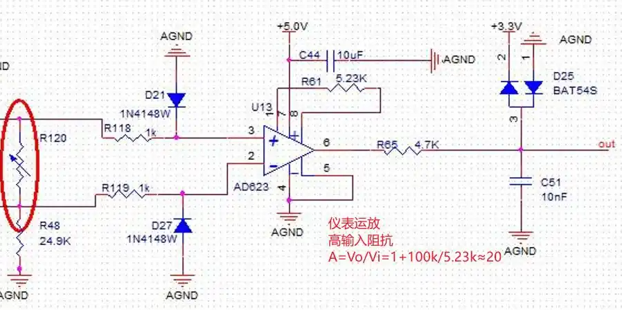 測(cè)溫電路